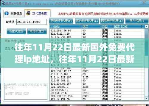 往年11月22日国外免费代理IP地址科普与风险提示,使用需谨慎