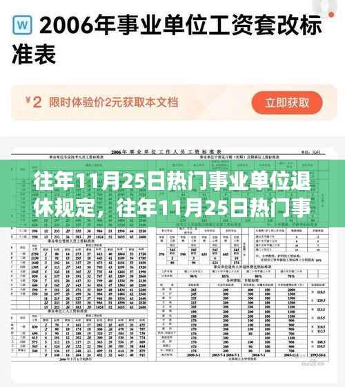 往年11月25日事业单位退休规定详解,政策解读与个人准备指南