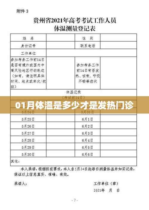 一月体温异常标准，发热门诊关注体温多少？