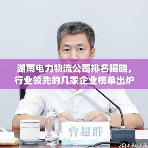 湖南电力物流公司排名揭晓,行业领先的几家企业榜单出炉!