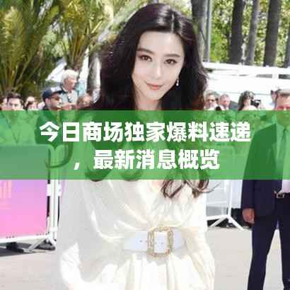 今日商场独家爆料速递,最新消息概览