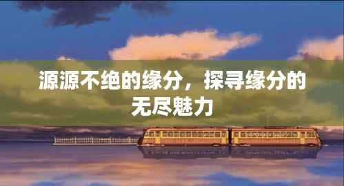 源源不绝的缘分，探寻缘分的无尽魅力