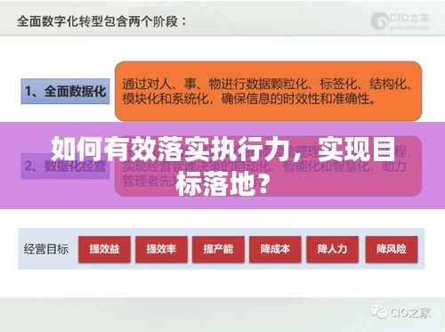 如何有效落实执行力，实现目标落地？